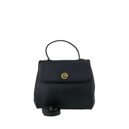 CELINE Toggle Clasp Two-way Handbag Shoulder bag Black Vintage nnb8md