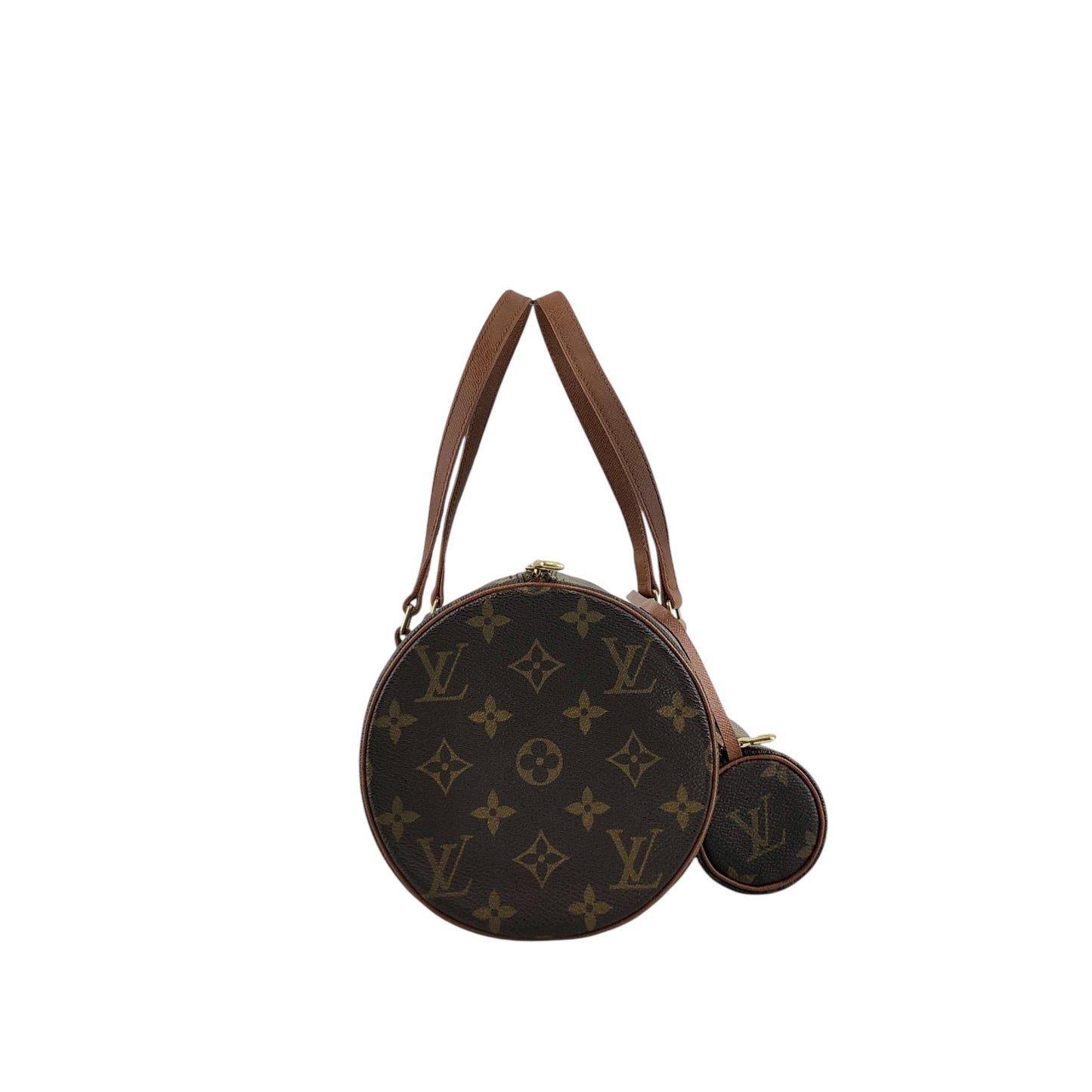 LOUIS VUITTON Monogram Handbag Brown M51365 Vintage zykjuk
