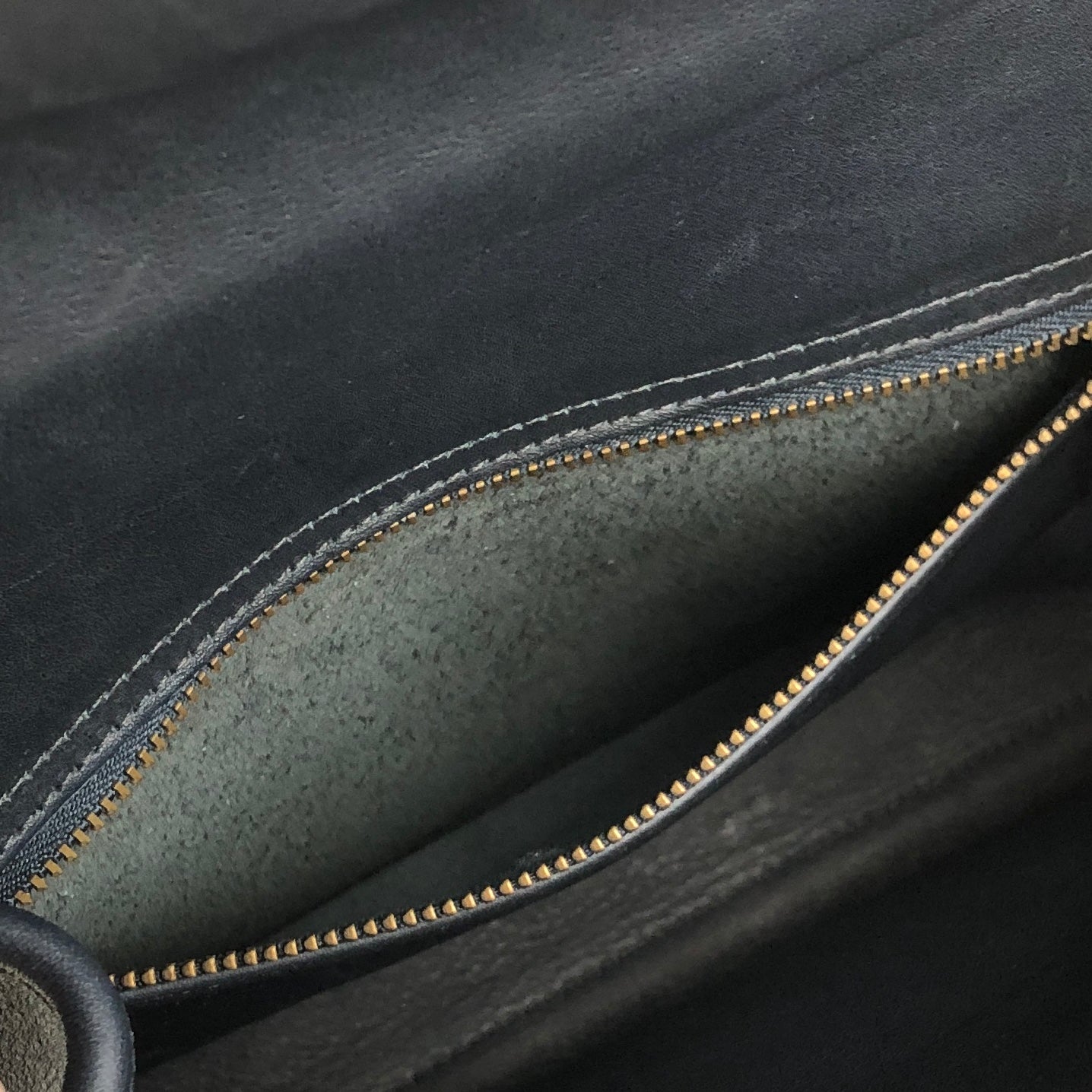 COACH Turn Lock Leather Two-way Handbag Shoulder bag Navy