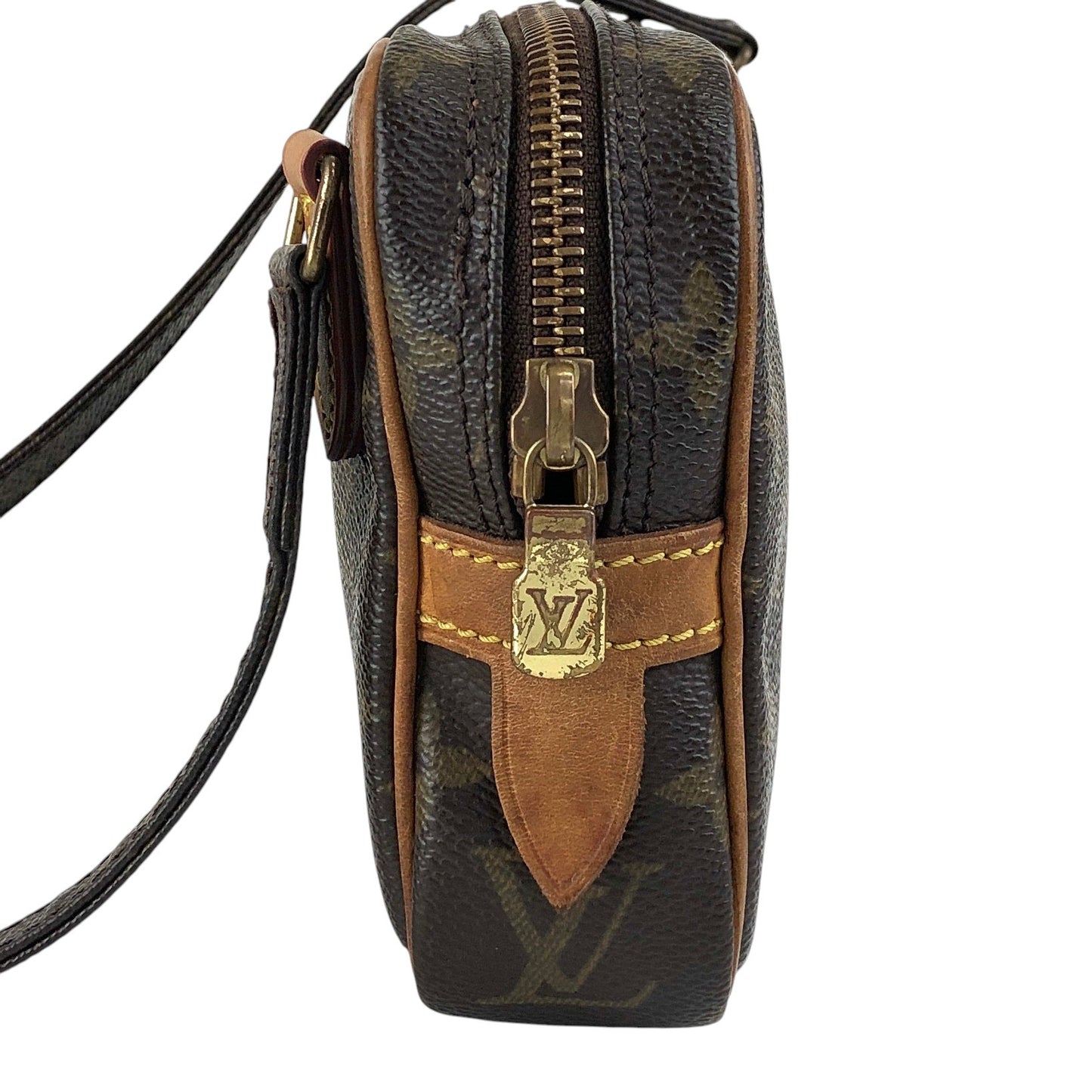 LOUIS VUITTON Monogram Shoulder bag Brown Vintage u4jnak