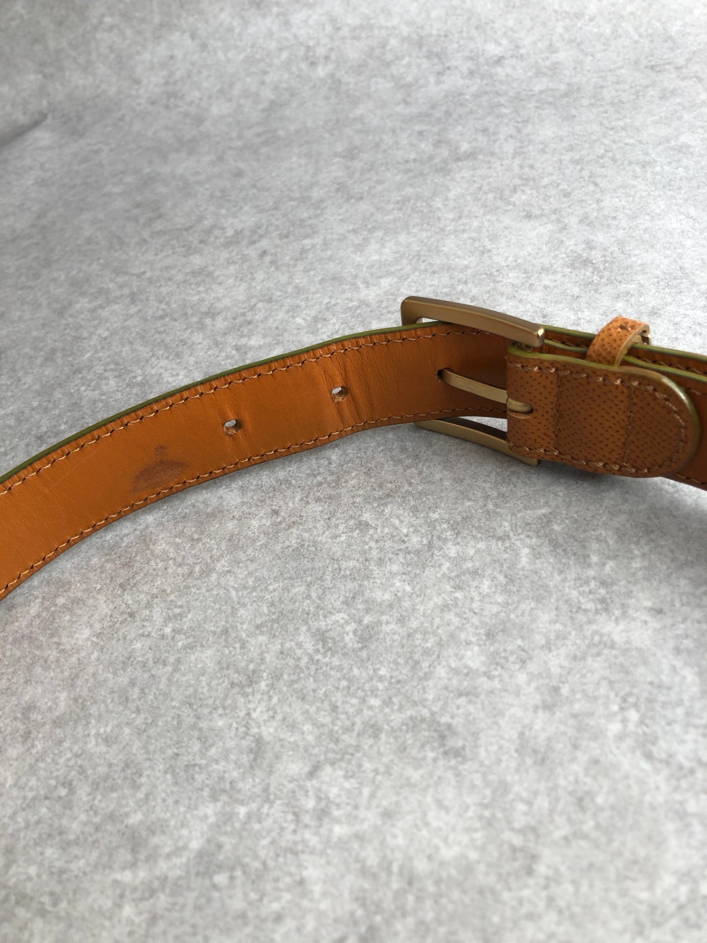 CHANEL Logo Belt Brown Vintage ryybkc