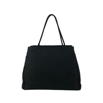PRADA Tessuto Triangle Logo Side Pocket Totebag Black Vintage iwt8yv