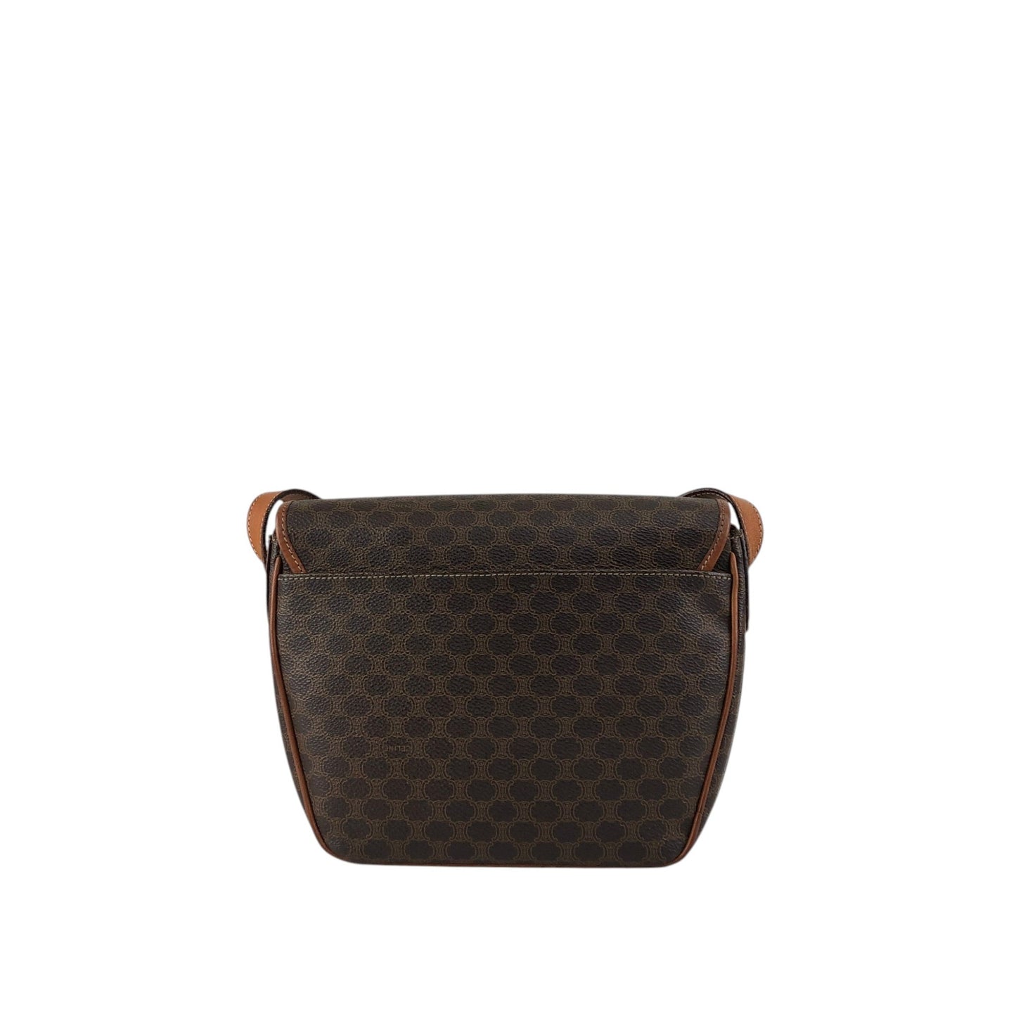 CELINE Macadam Blason Shoulder bag Brown Vintage ug57i6
