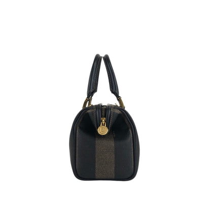 FENDI Pecan Two-way Small Handbag Shoulder bag Black Vintage pca6y8