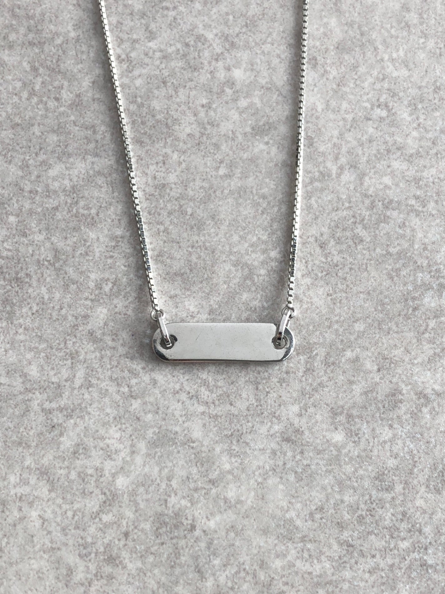 Christian Dior Logo Motif Necklace Silver Vintage tjgg7s