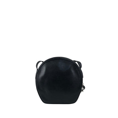 CELINE Gancini Shoulder bag Black Vintage mes4uh