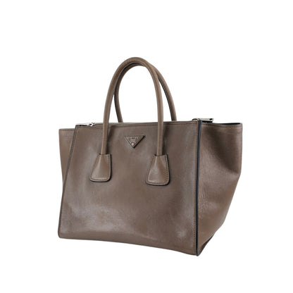 PRADA Triangle Logo Two-way Handbag Shoulder bag Brown Vintage miurph