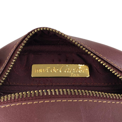 Cartier Logo Shoulder bag Bordeaux Vintage mvp2iy