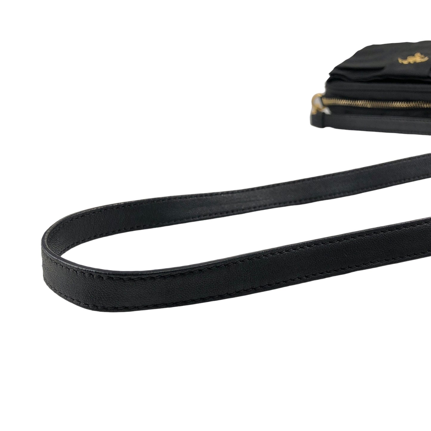 PRADA Logo Small Shoulder bag Black Vintage xg8z8w