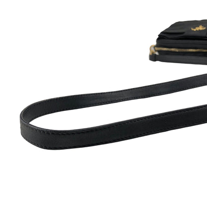 PRADA Logo Small Shoulder bag Black Vintage xg8z8w