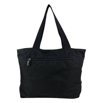 PRADA Tessuto Triangle Logo Totebag Black Vintage s4fket