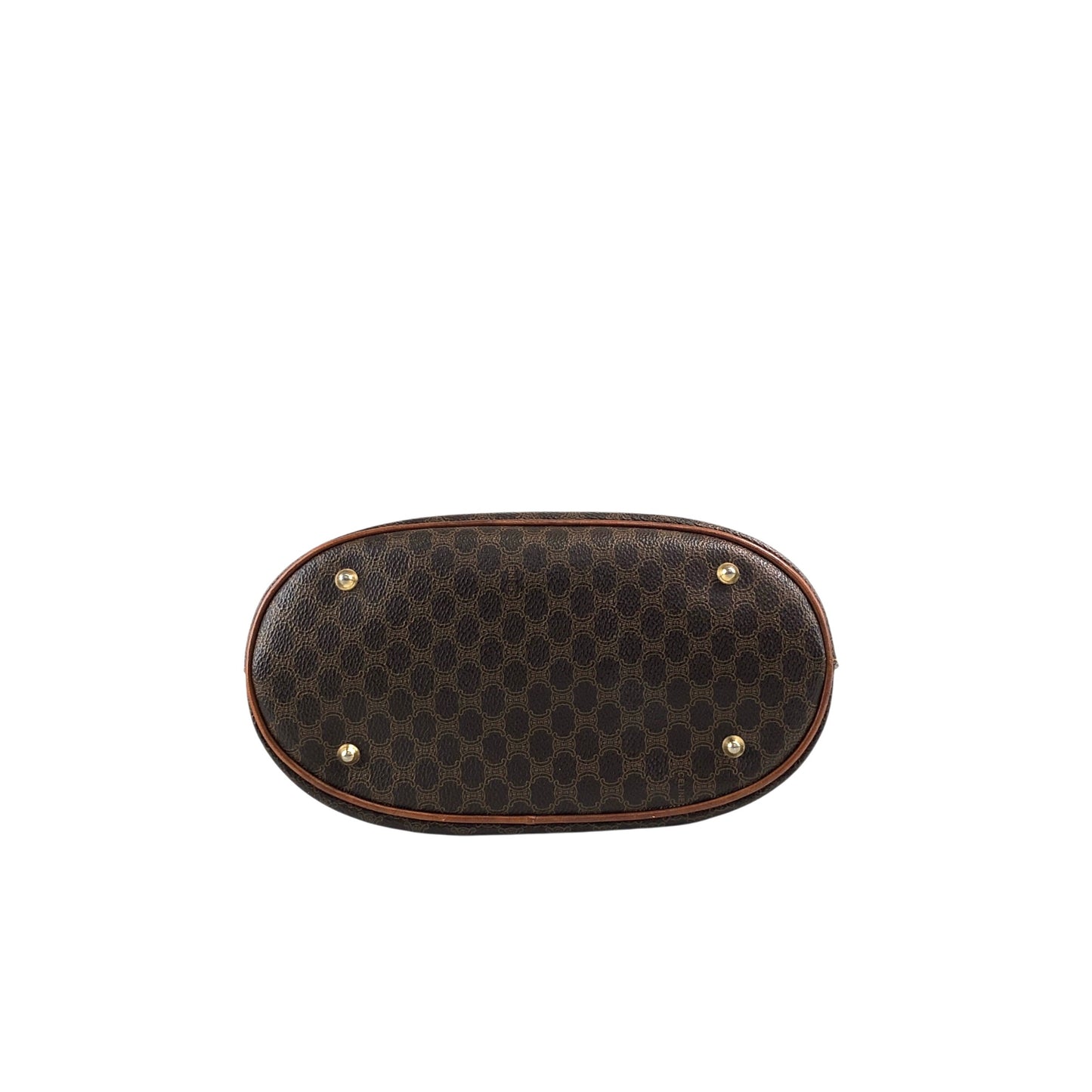 CELINE Macadam Blason Totebag Brown Vintage yvj7zp