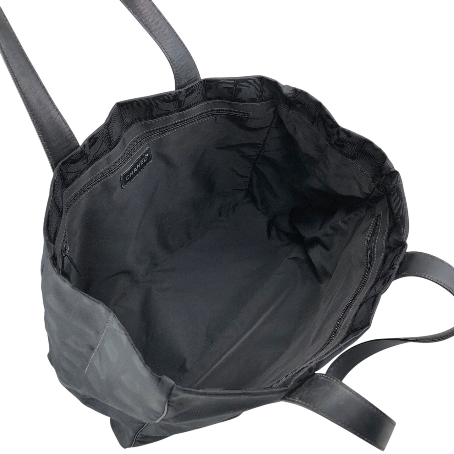 CHANEL New Travel Line Totebag Black Vintage wd2eic