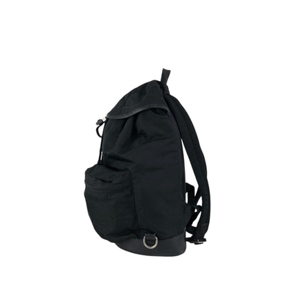 PRADA Tessuto Triangle Logo Backpack Black Vintage cdmpeg