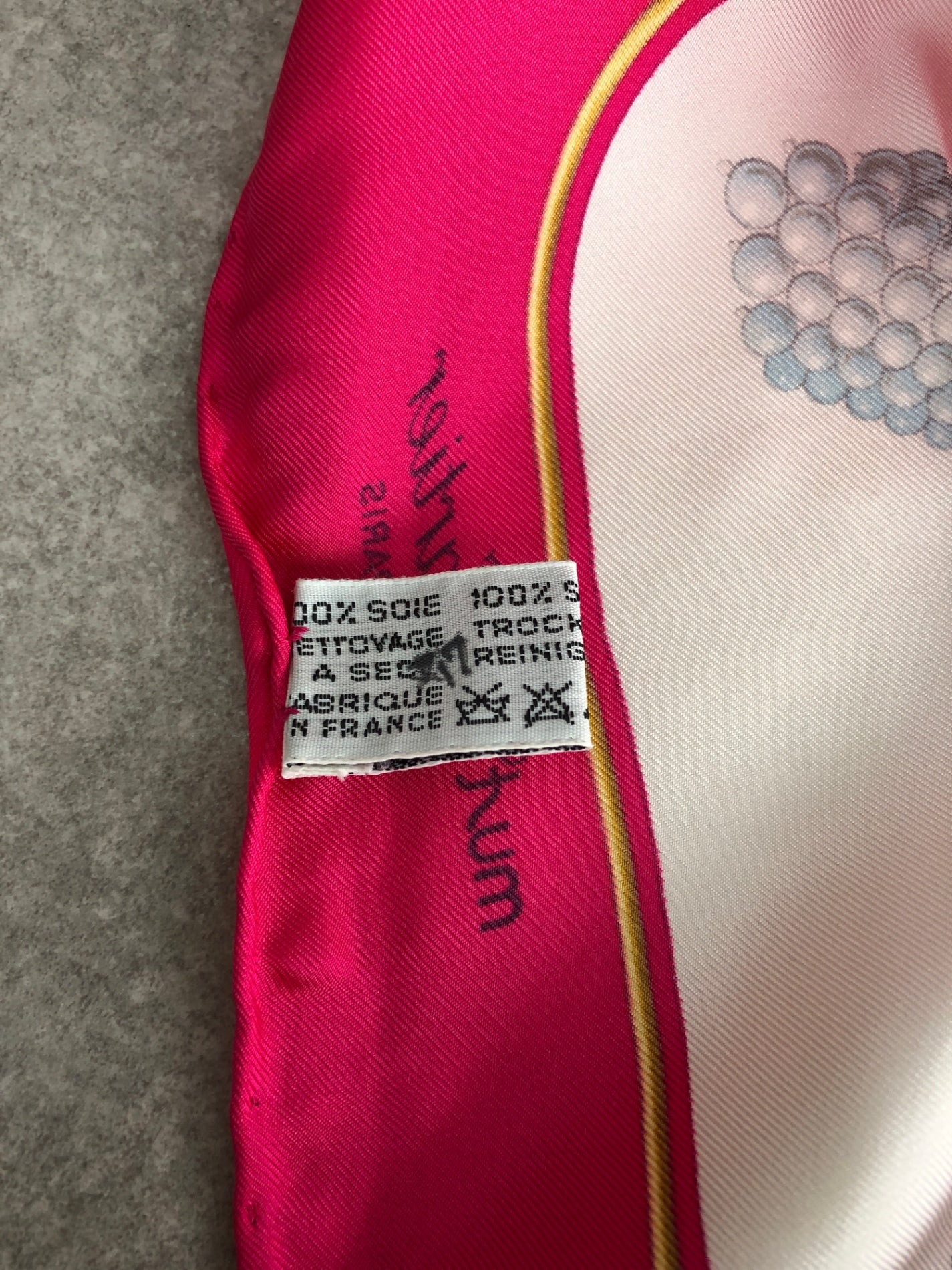Cartier SILK Scarf Pink Vintage pnjugn
