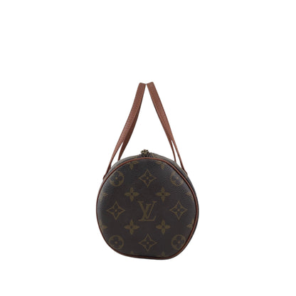 LOUIS VUITTON Monogram Handbag Brown Vintage b2yv5t