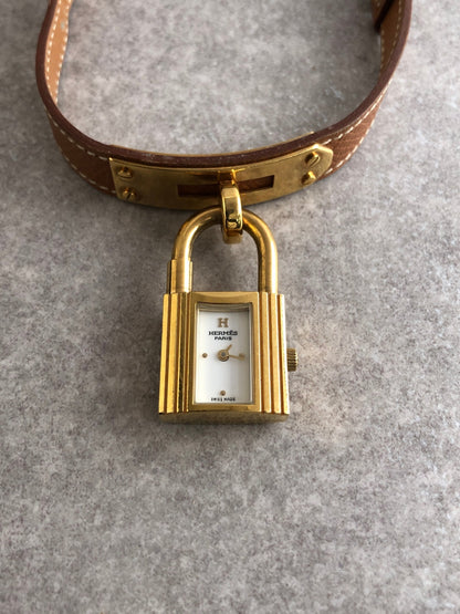 HERMES Watch Brown Vintage m64n6e