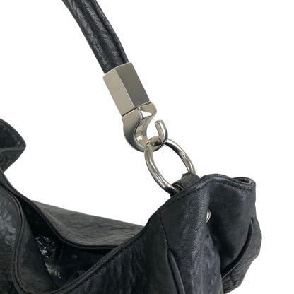 Yves Saint Laurent YSL Logo Shoulder bag Hobobag Black Vintage ib3ifn