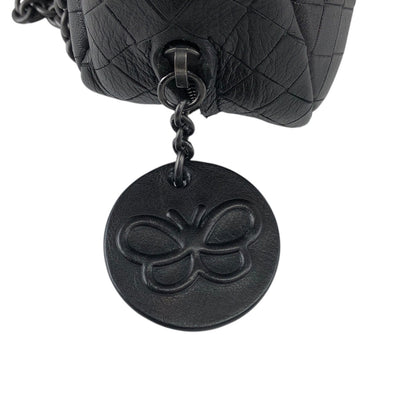 Bottega Veneta Intrecciato Chain Shoulder bag Black Vintage kgc2x6