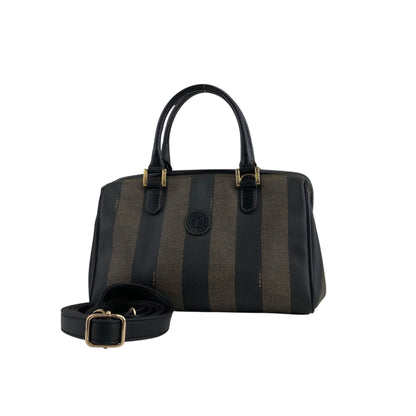 FENDI Pecan Two-way Small Boston bag Shoulder bag Brown×Black Vintage gyzceb