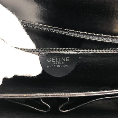 CELINE Horse Carriage Crossbody Shoulder bag Black Vintage 4mrnet