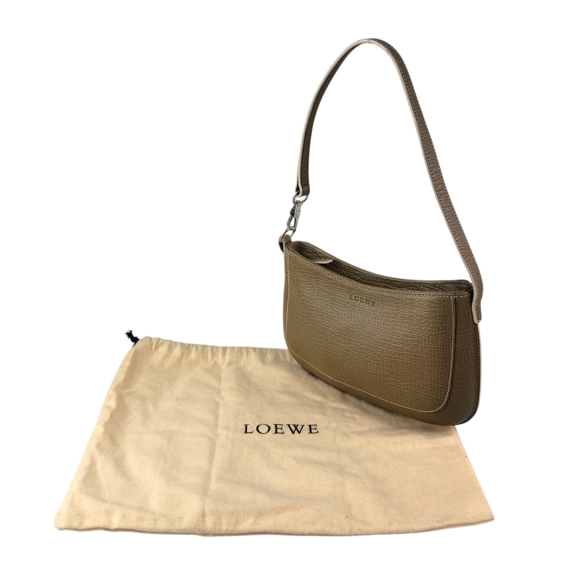 LOEWE Logo Embossed Handbag Brown Vintage p88ju4 – VintageShop solo