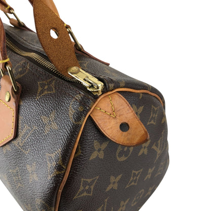 LOUIS VUITTON Monogram Small Boston bag Handbag Brown Vintage szn2aw