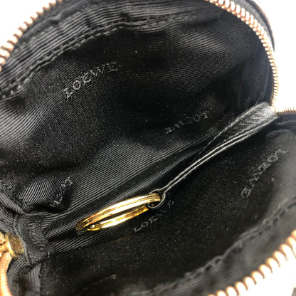 LOEWE Anagram Leather Coin Purse Micro bag Black Vintage 8i5d2v