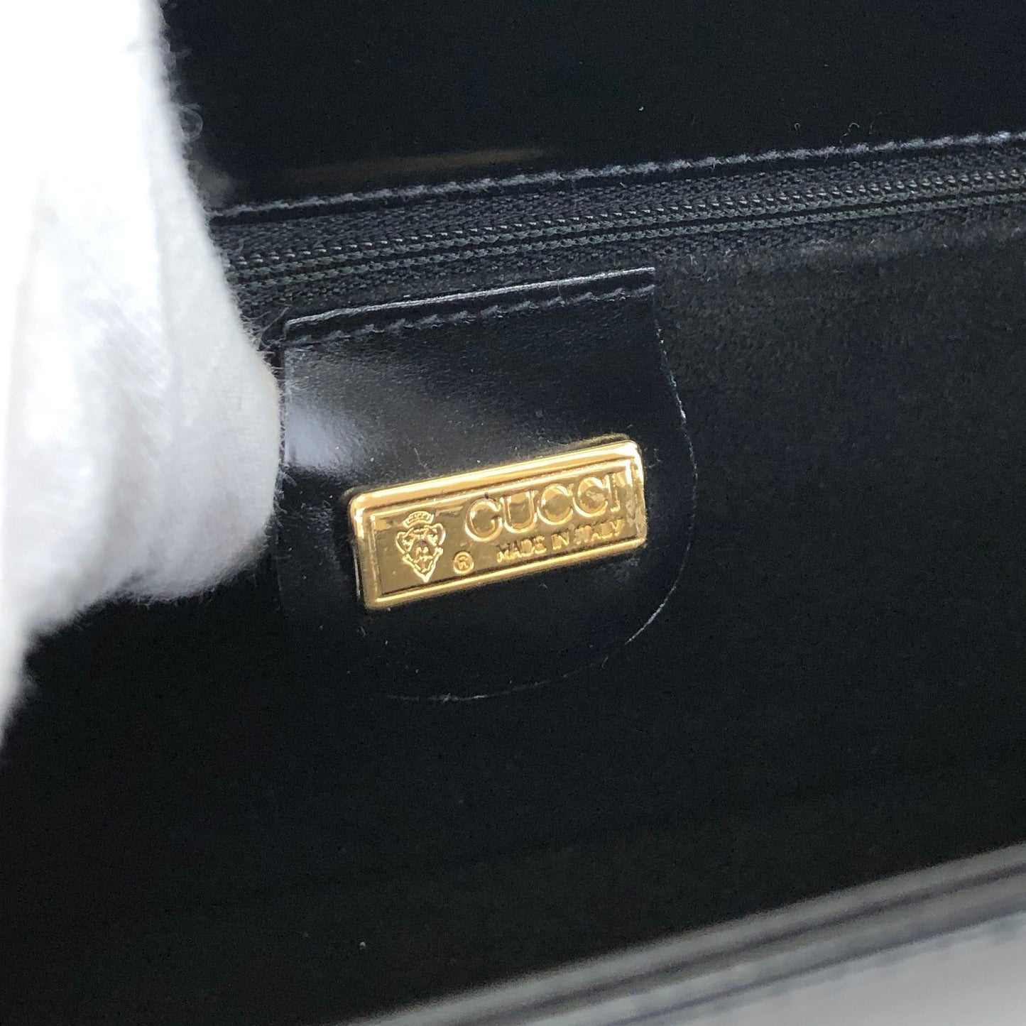 GUCCI Horse Bit Clutch bag Black Vintage x3kdug