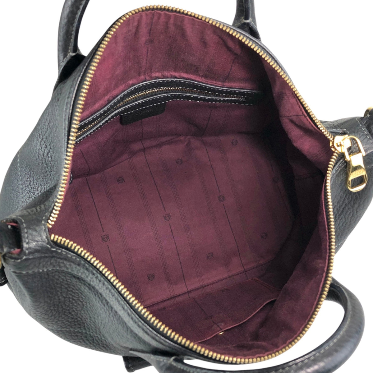 LOEWE Anagram Two-way Handbag Shoulder bag Black Vintage 2n8mxe