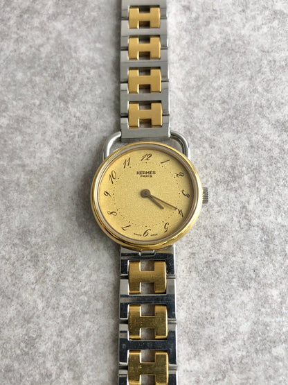 HERMES Watch Arceau Gold×Silver Vintage 5s8mvn