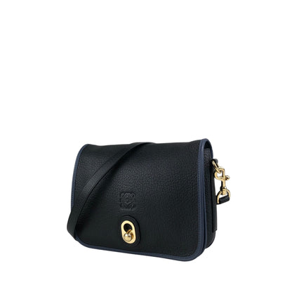 LOEWE Anagram Shoulder bag Navy×Black Vintage r7bby7
