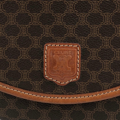 CELINE Macadam Blason Shoulder bag Brown Vintage ukvpkm