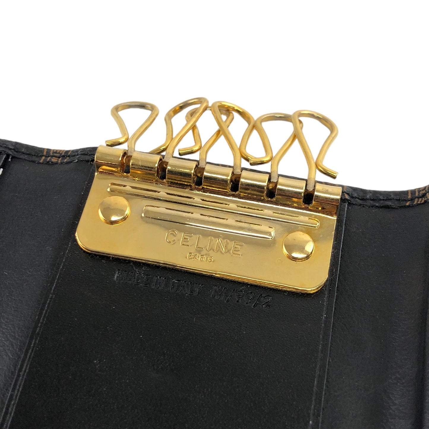 CELINE Macadam 6 Key Case Black Vintage i2ra8r