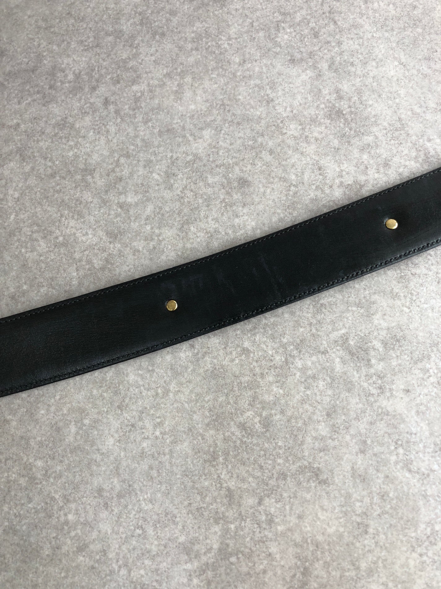 CELINE Blason Belt Black Vintage 6nyfwf