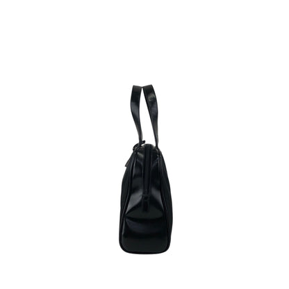 PRADA Tessuto Triangle Logo Handbag Black Vintage 3er6ru