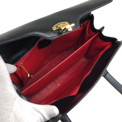 GUCCI Handbag Black Vintage as68jk