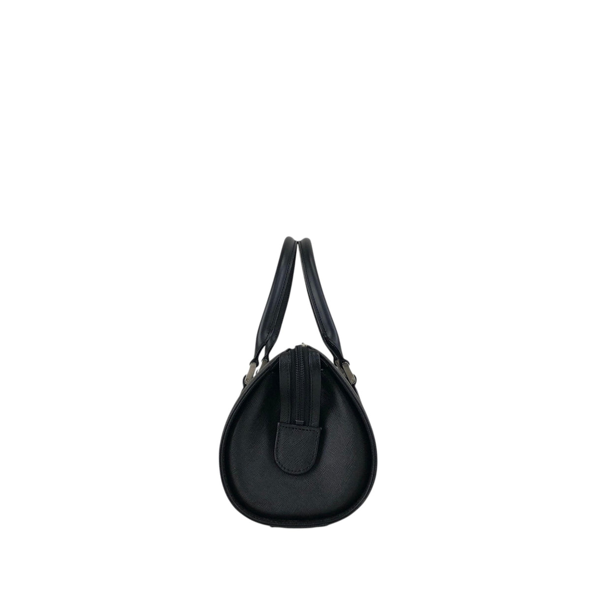 BURBERRY Logo Handbag Black Vintage 6vdsyy