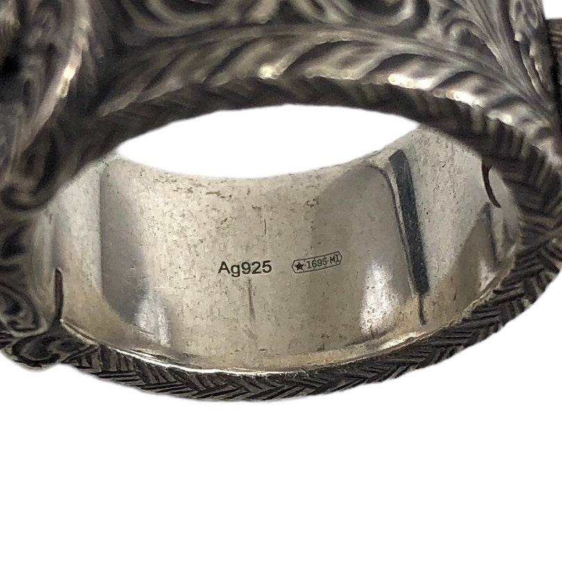 GUCCI Interlocking Ring Silver Vintage 4avugi