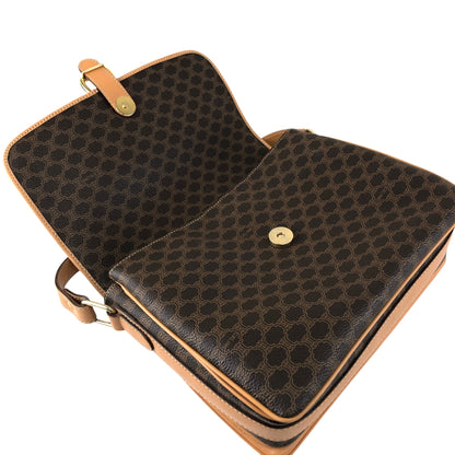 CELINE Macadam Horse Bit Shoulder bag Brown Vintage gmn7vj