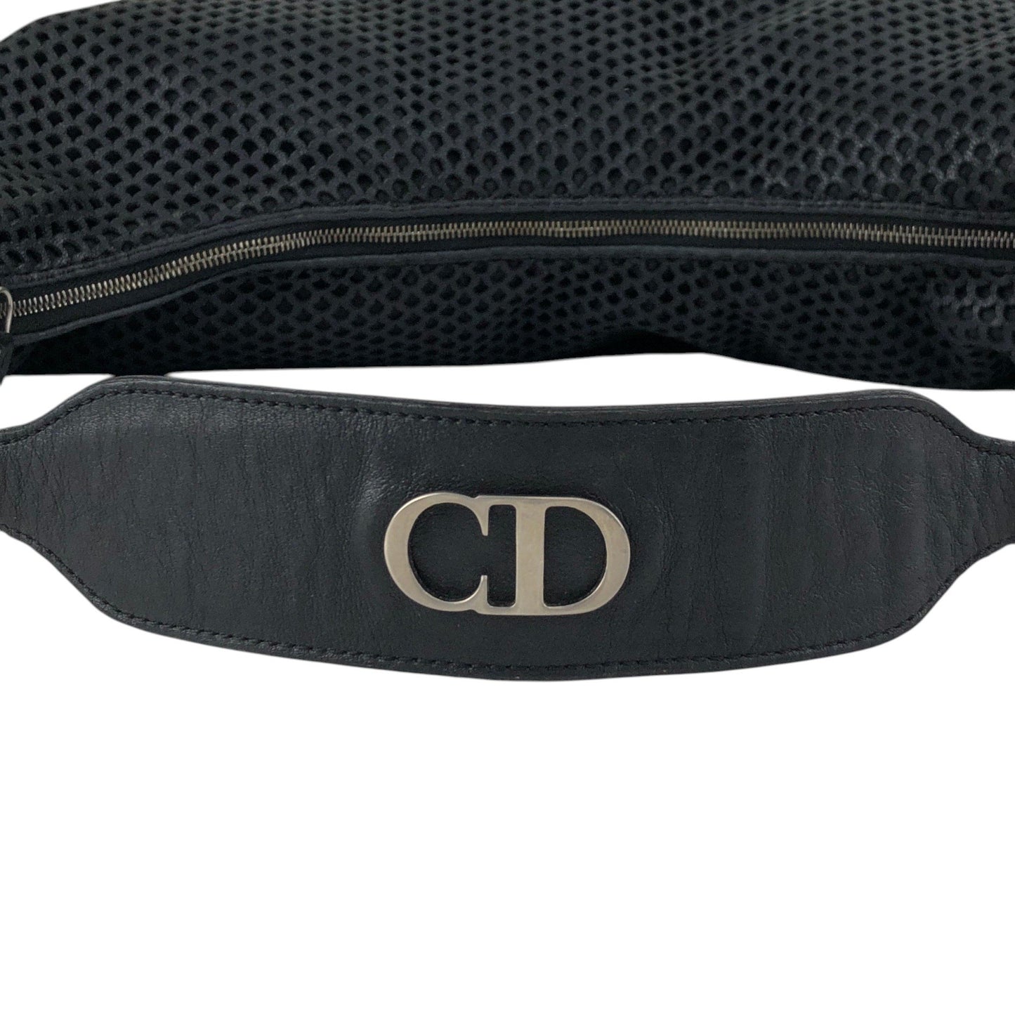 Christian Dior CD Logo Shoulder bag Hobobag Black Vintage psjdu3