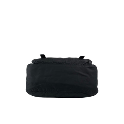 PRADA Tessueto Triangle Logo Shoulder bag Black Vintag vii5a2