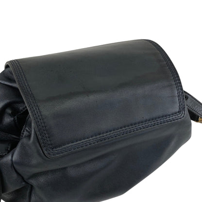 LOEWE Logo Shoulder bag Navy Vintage k4pn8w