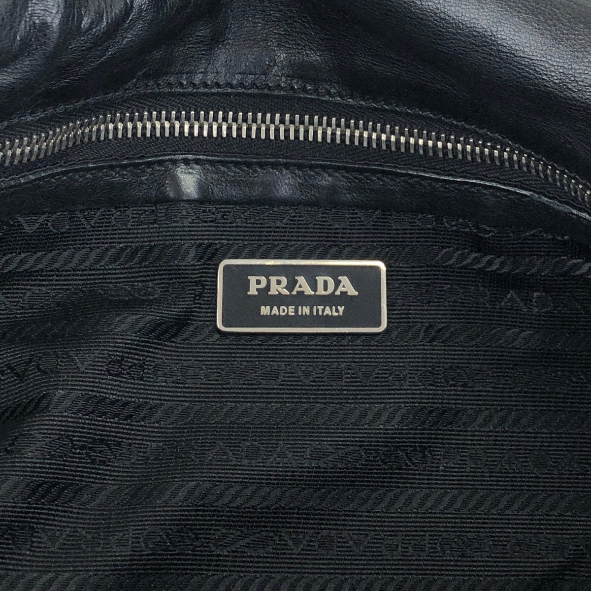 PRADA Push lock Handbag Black Vintage pesttr