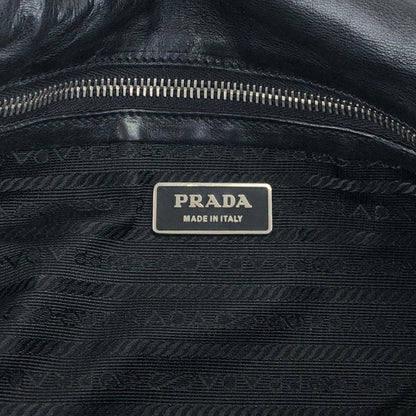 PRADA Push lock Handbag Black Vintage pesttr