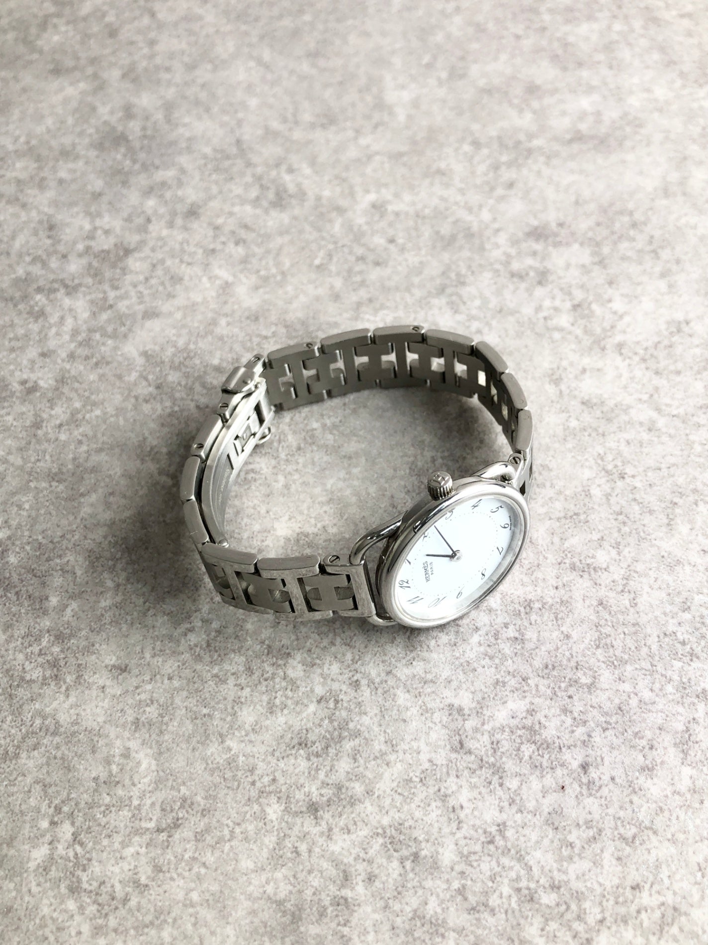 HERMES Watch Silver AR3.210 Vintage cgpxa4