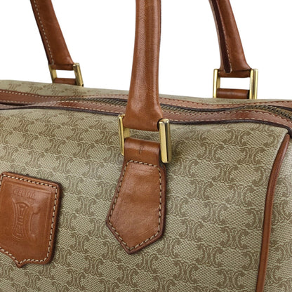 CELINE Macadam Blason Two-way Small Boston bag Shoulder bag Beige Vintage ppn4pg