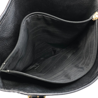 CELINE Macadam Blason Shoulder bag Totebag Black Vintage ijkzws