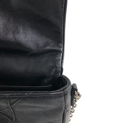 Christian Dior Cannage Charm Chain Shoulder bag Black Vintage cpsaii