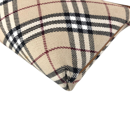 BURBERRY Nova Check Two-way Handbag Shoulder bag Beige Vintage 2zcrez